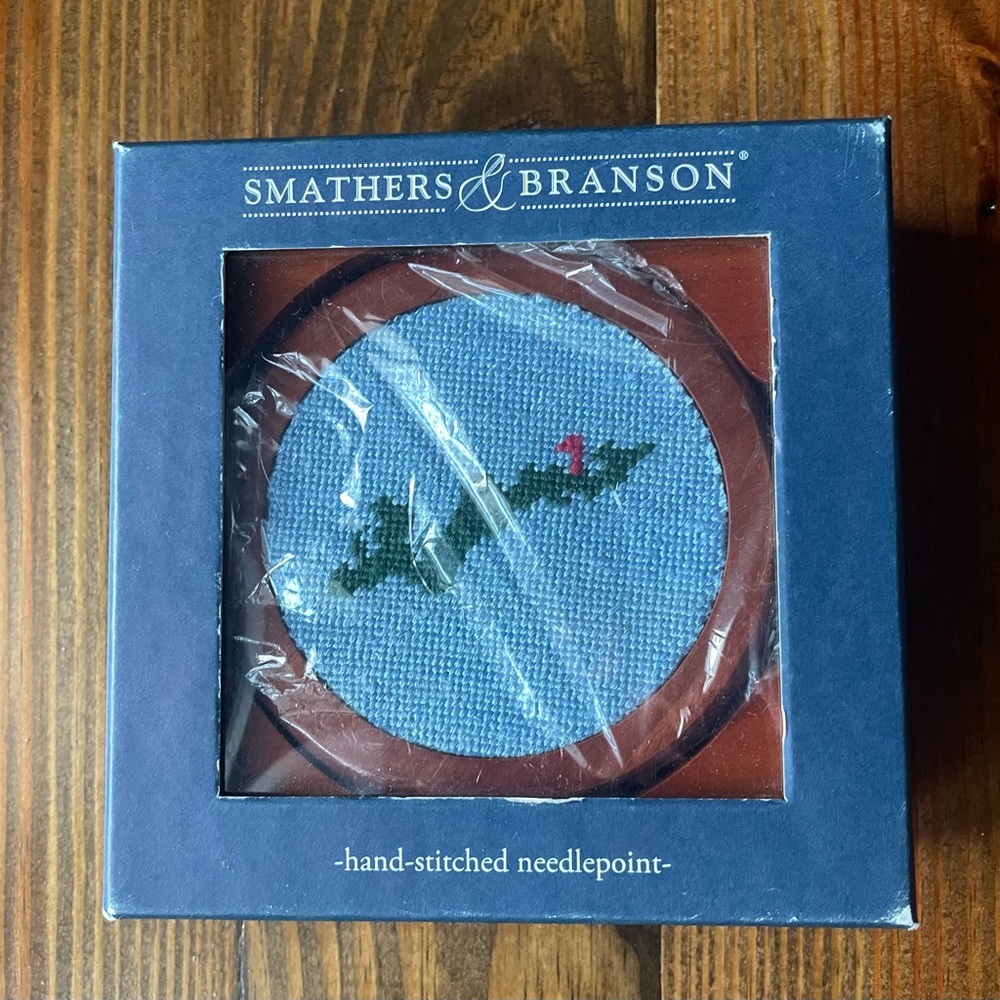 Fishers Island Golf Club Seth Raynor Smathers & Branson Coasters Needlepoint set